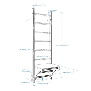 Wooden stall bars childrens ladder for home – BenchK 112 with desk