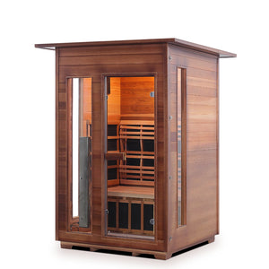 Enlighten Sauna RUSTIC 2-Person Full Spectrum Infrared Sauna