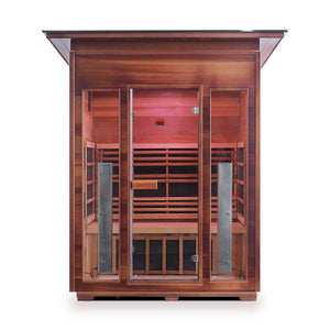 Enlighten Sauna RUSTIC 3-Person Full Spectrum Infrared Sauna