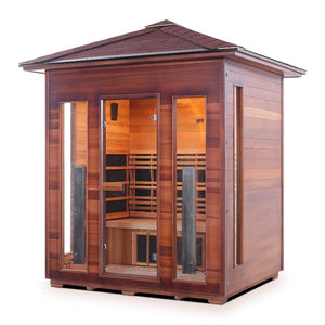 Enlighten Sauna DIAMOND 4-Person Infrared/Traditional Sauna