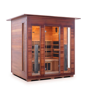 Enlighten Sauna RUSTIC 4-Person Full Spectrum Infrared Sauna