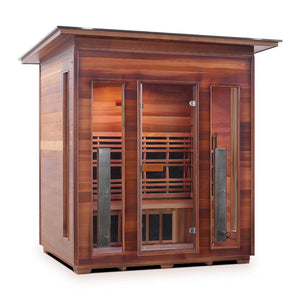 Enlighten Sauna DIAMOND 4-Person Infrared/Traditional Sauna