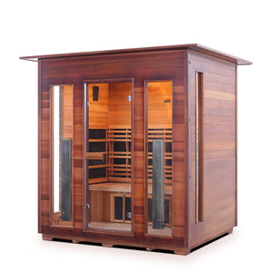 Enlighten Sauna DIAMOND 4-Person Infrared/Traditional Sauna