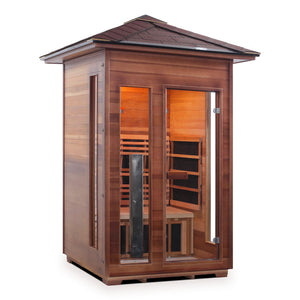 Enlighten Sauna RUSTIC 2-Person Full Spectrum Infrared Sauna