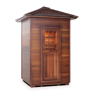 Enlighten Sauna SAPPHIRE 2-Person Infrared/Traditional Sauna