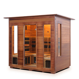 Enlighten Sauna RUSTIC 5-Person Full Spectrum Infrared Sauna