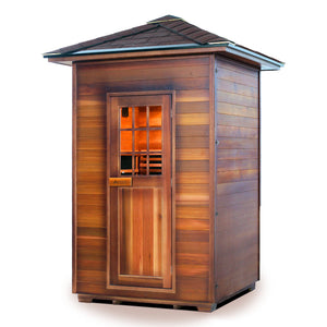 Enlighten Sauna SAPPHIRE 2-Person Infrared/Traditional Sauna