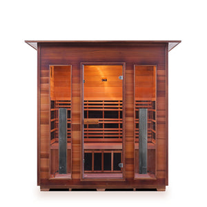 Enlighten Sauna RUSTIC 4-Person Full Spectrum Infrared Sauna