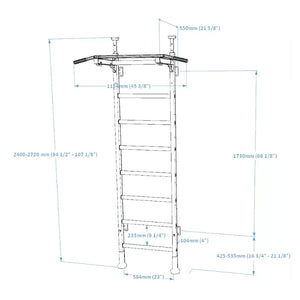 BenchK 521B Wall bars