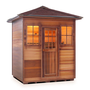 Enlighten Sauna SAPPHIRE 4-Person Infrared/Traditional Sauna