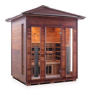 Enlighten Sauna RUSTIC 4-Person Full Spectrum Infrared Sauna