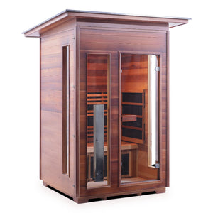 Enlighten Sauna RUSTIC 2-Person Full Spectrum Infrared Sauna