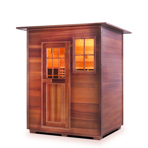 Enlighten Sauna SAPPHIRE 3-Person Infrared/Traditional Sauna