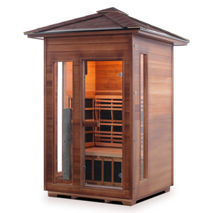 Enlighten Sauna RUSTIC 2-Person Full Spectrum Infrared Sauna