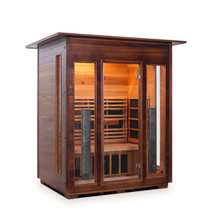 Enlighten Sauna DIAMOND 3-Person Infrared/Traditional Sauna