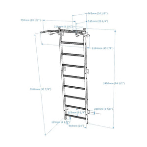 Stall Bar exercise rehabilitation equipment – Benchk 721B