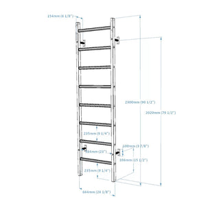 BenchK 200B wall bars