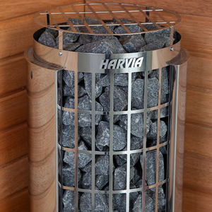 Harvia Cilindro Half Series 8kW Stainless Steel Sauna Heater at 240V 1PH