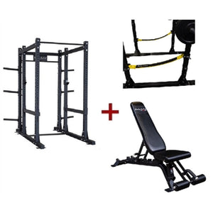 Pro Clubline PCL Power Rack SPR1000SS Strap Safeties And Ext W SFID425 Package