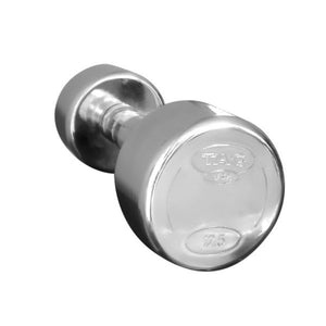 TAG Fitness 2.5-25lb Satin Chrome Beauty Bell Set  (10 Pair)