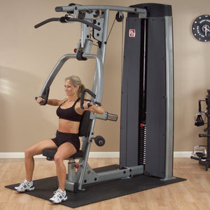 Pro Clubline Dual Press/Lat Station-Machine, Freestanding