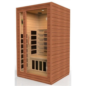 Dynamic Cardoba 2-Person Full Spectrum Near Zero EMF Infrared Sauna 7 Total Heaters