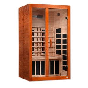 Dynamic Santiago 2-Person Full Spectrum Near Zero EMF Infrared Sauna 7 Total Heaters