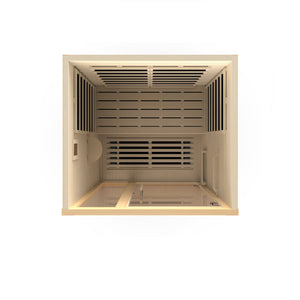 Dynamic Llumeneres 2-person Ultra Low EMF Infrared Sauna 6 Dynamic Pure Tech Carbon Heaters and Built-in Speakers with Bluetooth and MP3