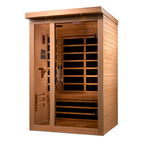 Dynamic Llumeneres 2-person Ultra Low EMF Infrared Sauna 6 Dynamic Pure Tech Carbon Heaters and Built-in Speakers with Bluetooth and MP3