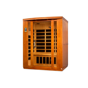 Dynamic Bellagio 3-person Low EMF Infrared Sauna 9 Dynamic Low Carbon Heaters