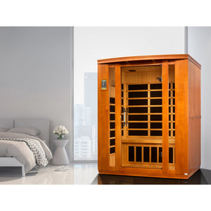 Dynamic Bellagio 3-person Low EMF Infrared Sauna 9 Dynamic Low Carbon Heaters