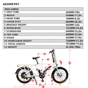 Eunorau Max-Cargo Step-Through Cargo eBike