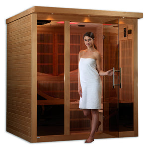 Golden Designs Monaco 6-person PureTech™ Near Zero EMF Infrared Sauna