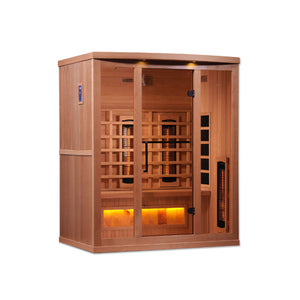 Golden Designs 3-Person Full Spectrum PureTech™ Near Zero EMF FAR Infrared Sauna