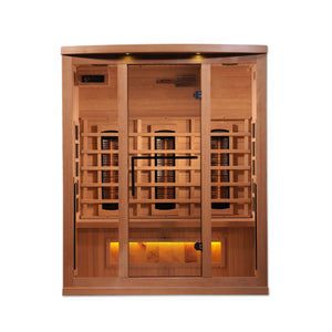 Golden Designs 3-Person Full Spectrum PureTech™ Near Zero EMF FAR Infrared Sauna