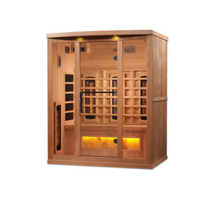 Golden Designs 3-Person Full Spectrum PureTech™ Near Zero EMF FAR Infrared Sauna