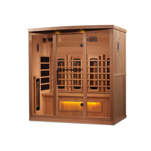 Golden Designs 4-Person Full Spectrum PureTech™ Near Zero EMF Infrared Sauna