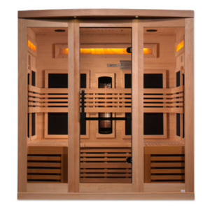 Golden Designs 6-Person Full Spectrum PureTech™ Near Zero EMF Infrared Sauna