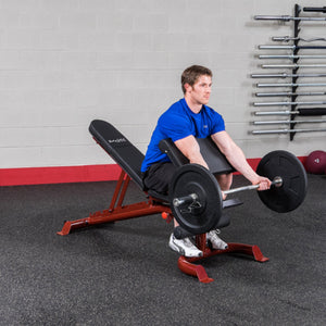 Body Solid Flat/Incline/Decline Bench, Red Frame