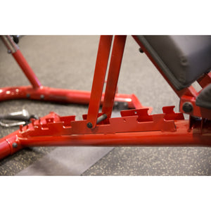 Body Solid Flat/Incline/Decline Bench, Red Frame