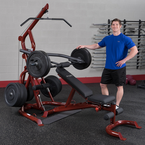 Body Solid Corner Leverage Gym Package, Includes GFID100 Bench