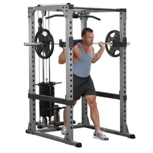 Body Solid Power Rack Package, GPR378, GLA378, SP200, DR378, GFID31, GPCA1, GLDA1