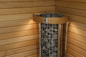 Harvia Cilindro Half Series 10.5kW Stainless Steel Sauna Heater at 240V 1PH