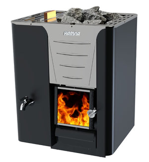 Harvia Pro Series 24.1kW Sauna Wood Stove with Water Tank