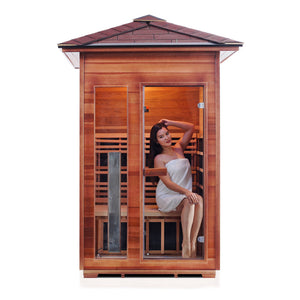 Enlighten Sauna RUSTIC 2-Person Full Spectrum Infrared Sauna