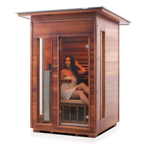 Enlighten Sauna RUSTIC 2-Person Full Spectrum Infrared Sauna