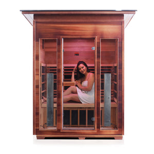 Enlighten Sauna RUSTIC 3-Person Full Spectrum Infrared Sauna