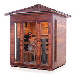 Enlighten Sauna RUSTIC 4-Person Full Spectrum Infrared Sauna