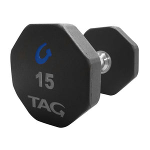 TAG Fitness 8 Sided Virgin Rubber Dumbbell (Pair)