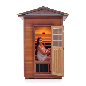 Enlighten Sauna SAPPHIRE 2-Person Infrared/Traditional Sauna